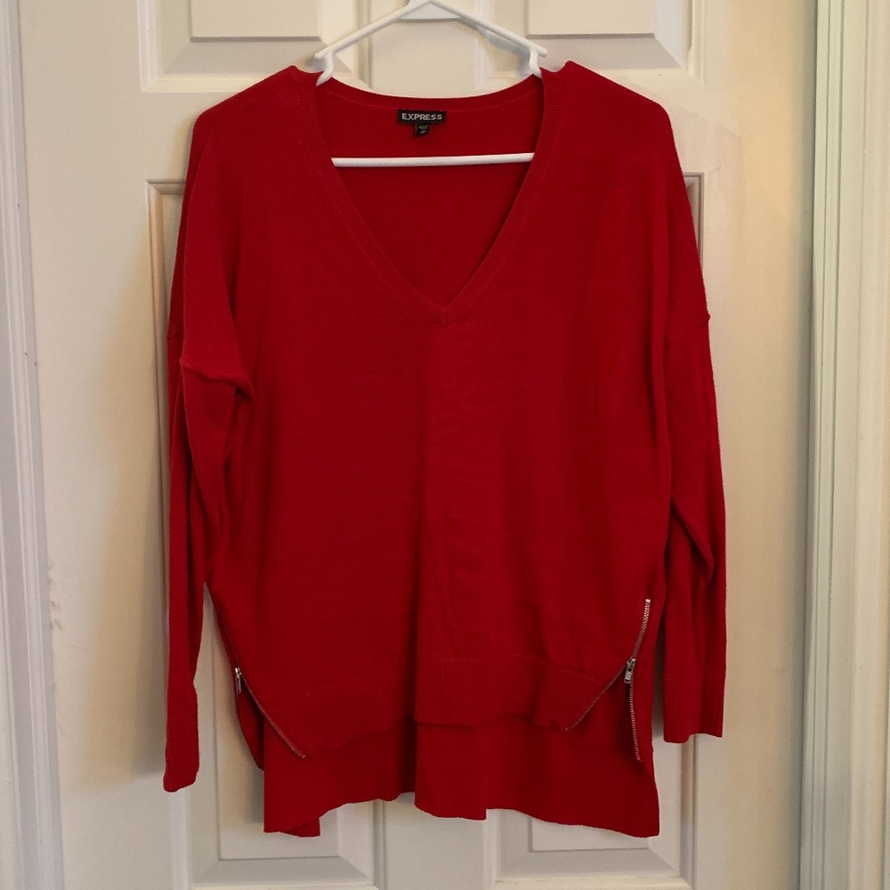 Express Red Sweater Size XS